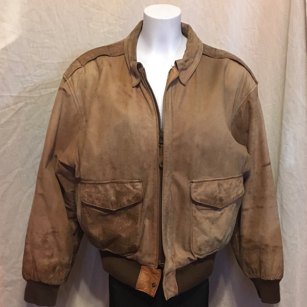 G-III Global Identity distressed bomber jacket